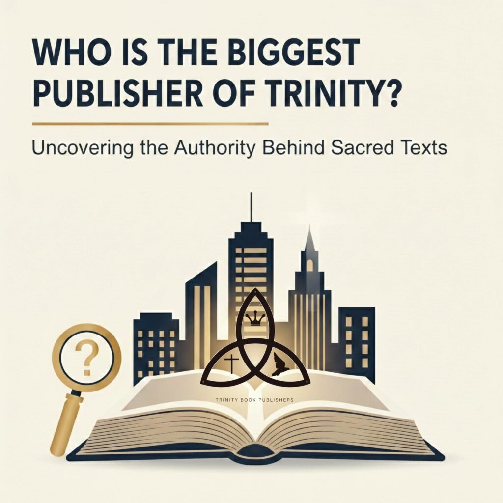 Feature image showing Christian book publishing concept for Trinity publishers